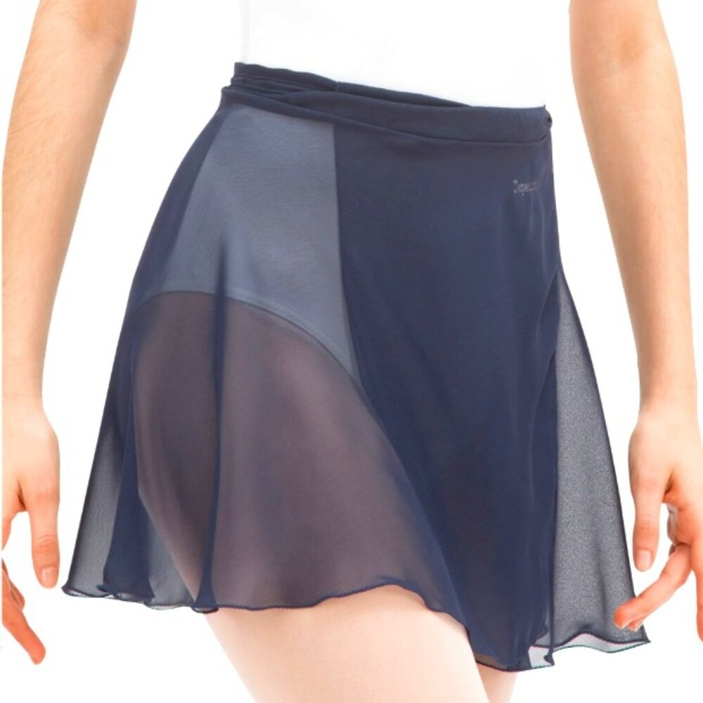 Repetto Short Chiffon Skirt Ballet Dance - Midnight Blue (XS / US4)